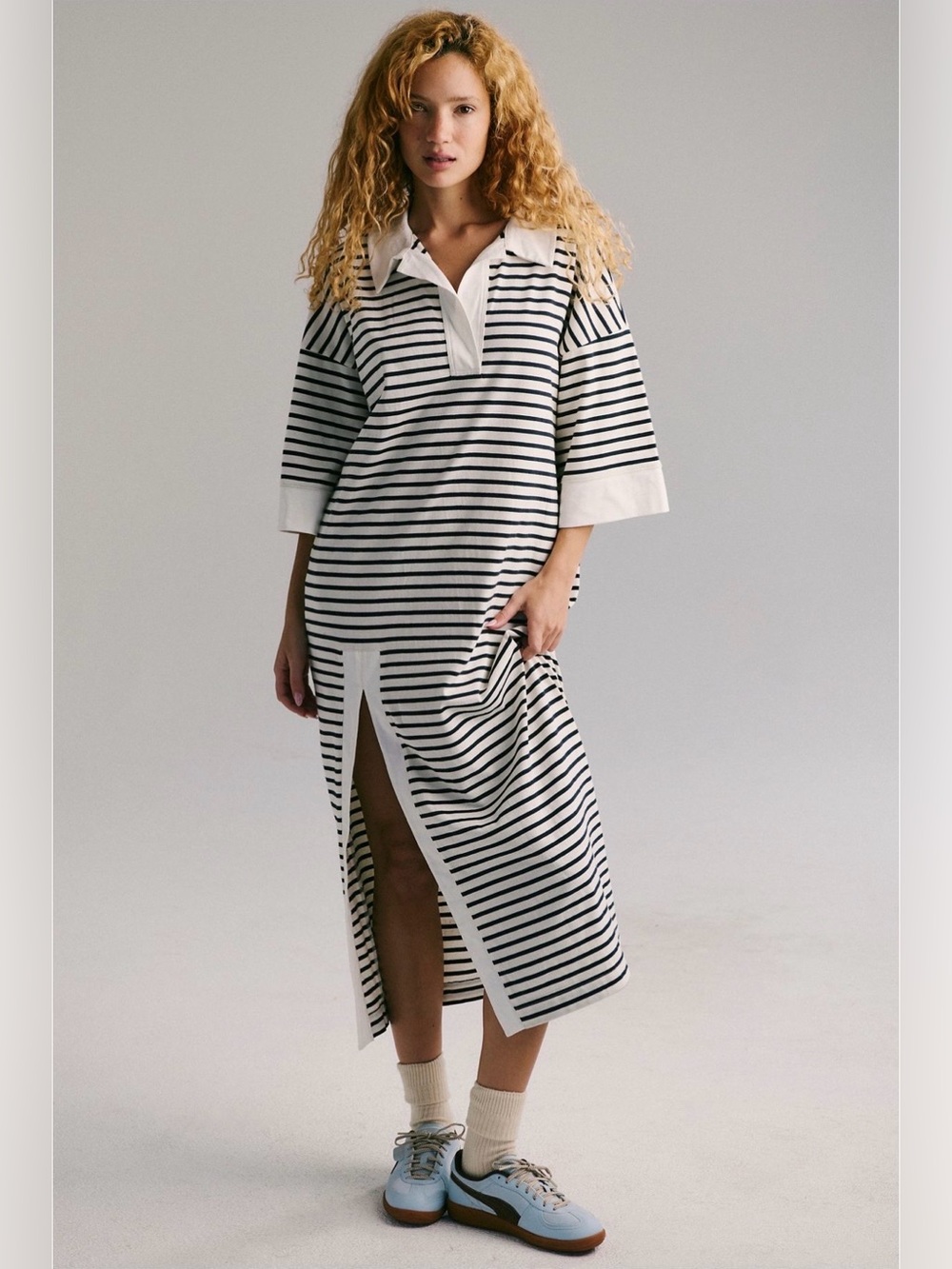 Free people Jaskon Rugby Midi Dress